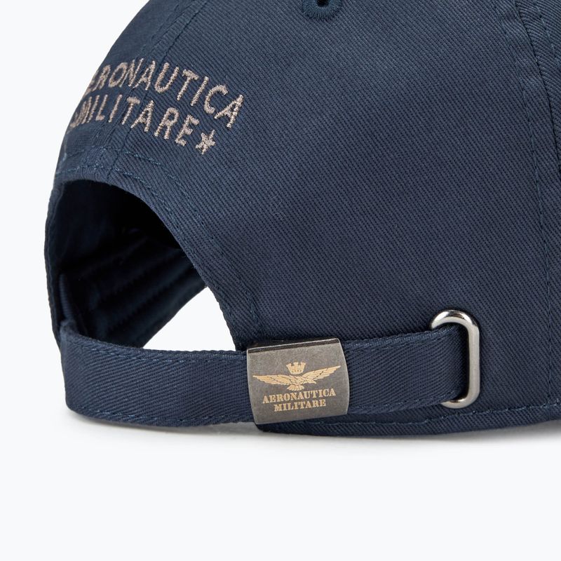 Men's Aeronautica Militare Cotton With Logo baseball cap blue navy 4