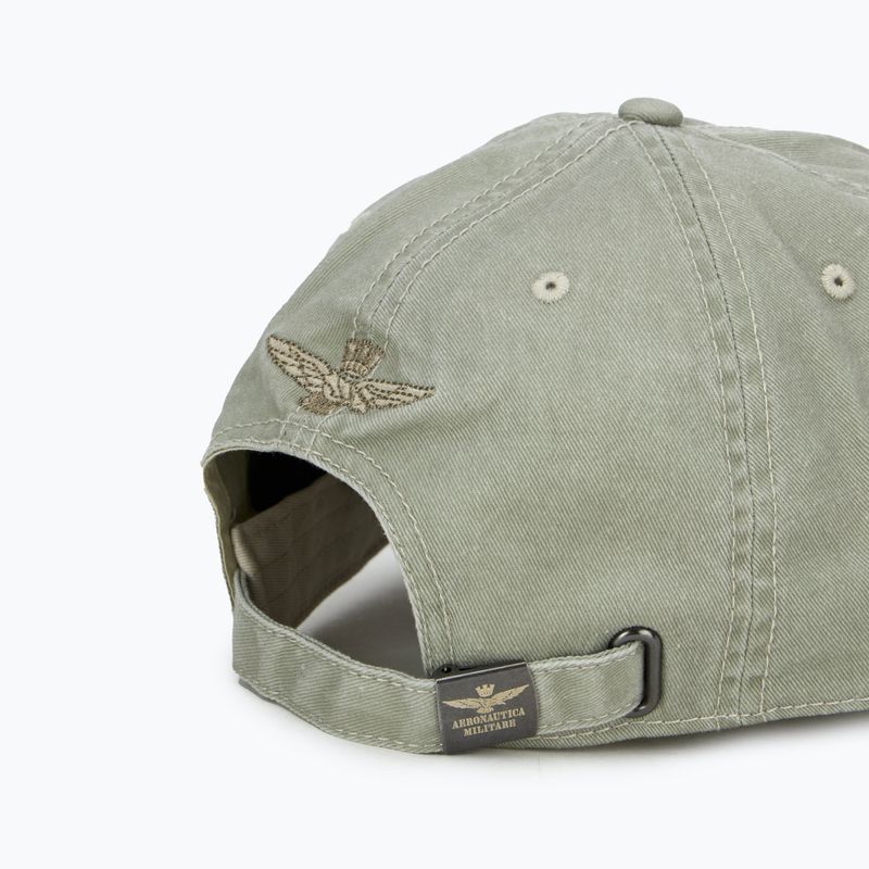 Men's Aeronautica Militare 251HA1204CT2476 stone beige washed baseball cap 4