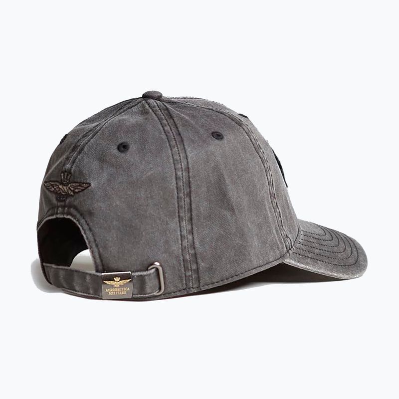 Men's Aeronautica Militare baseball cap 251HA1211CT2476 black washed 2