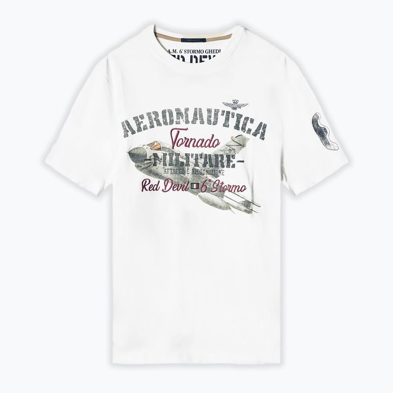 Men's Aeronautica Militare T-shirt Tornado milk white