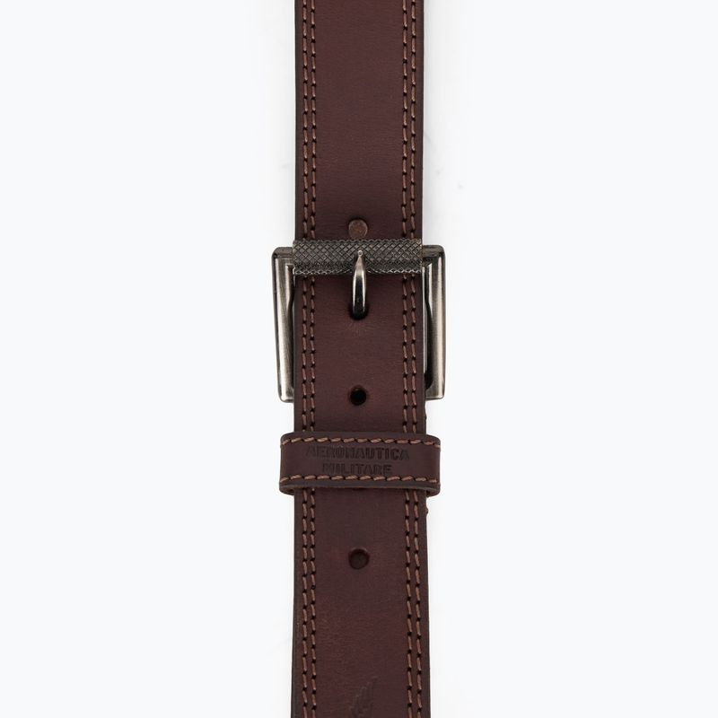 Men's trouser belt Aeronautica Militare 251CP237PL181 testa di moro 2