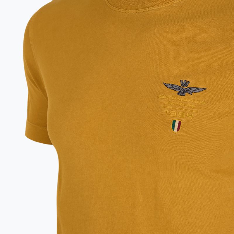 Men's T-shirt Aeronautica Militare 251TS2377J633 golden spice washed 3