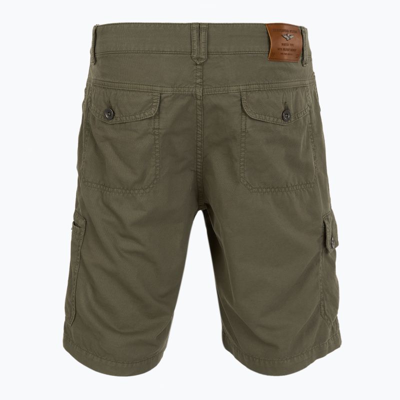 Men's shorts Aeronautica Militare 251BE259CT3526 military olive washed 2