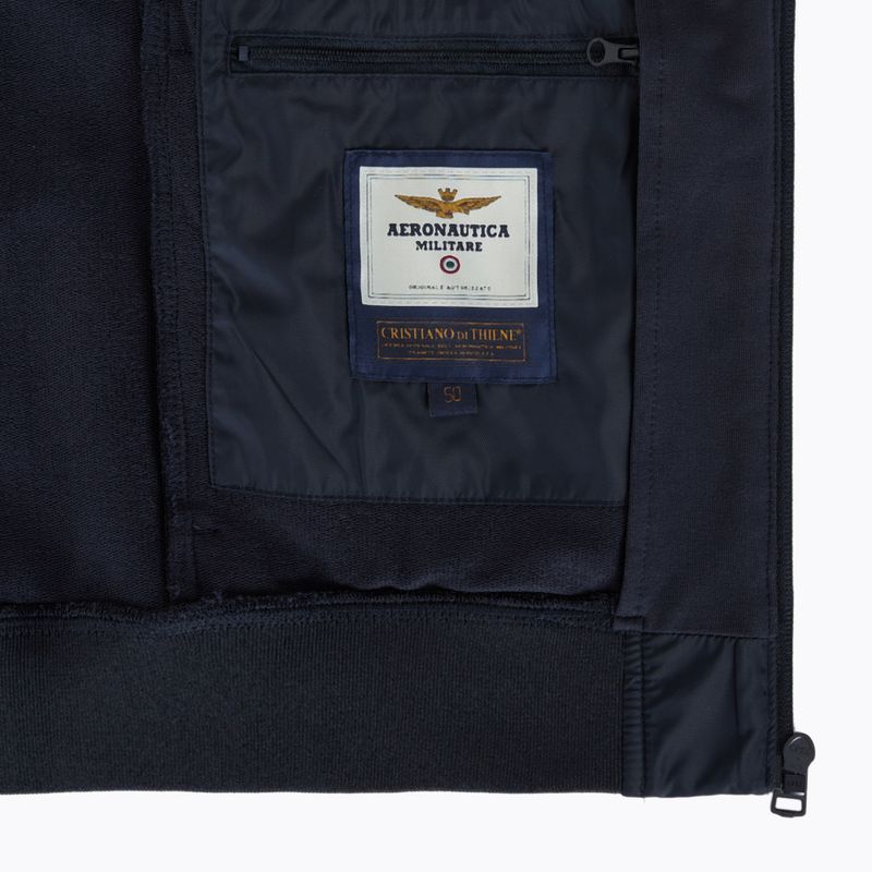 Men's sweatshirt Aeronautica Militare 251AF500F459 Cappucio blu navy 5