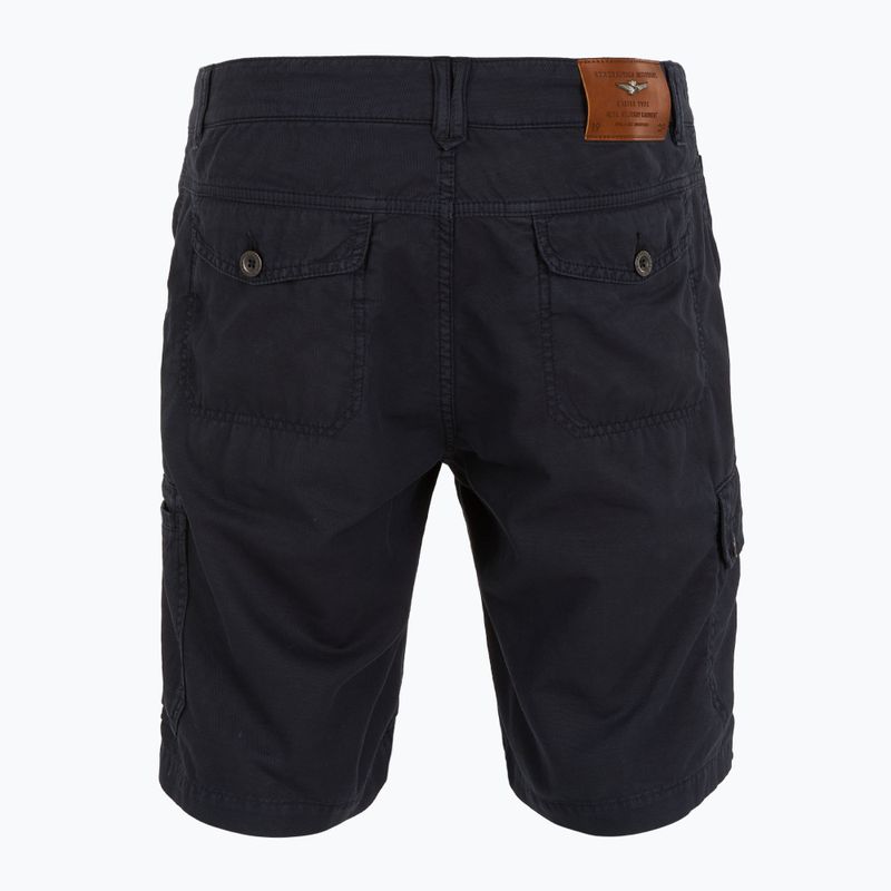 Men's shorts Aeronautica Militare 251BE259CT3526 blu navy washed 2