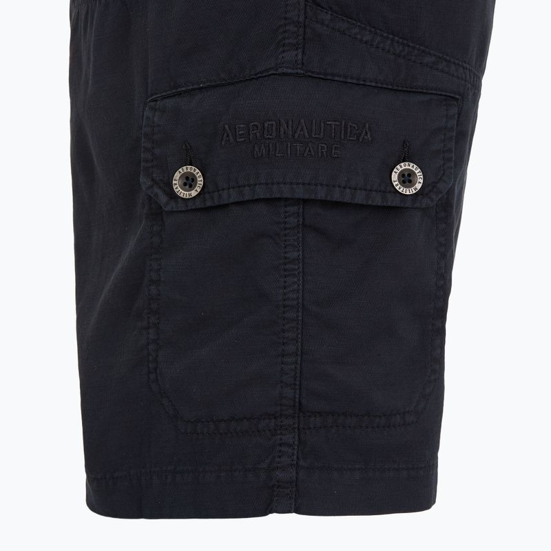 Men's shorts Aeronautica Militare 251BE259CT3526 blu navy washed 3