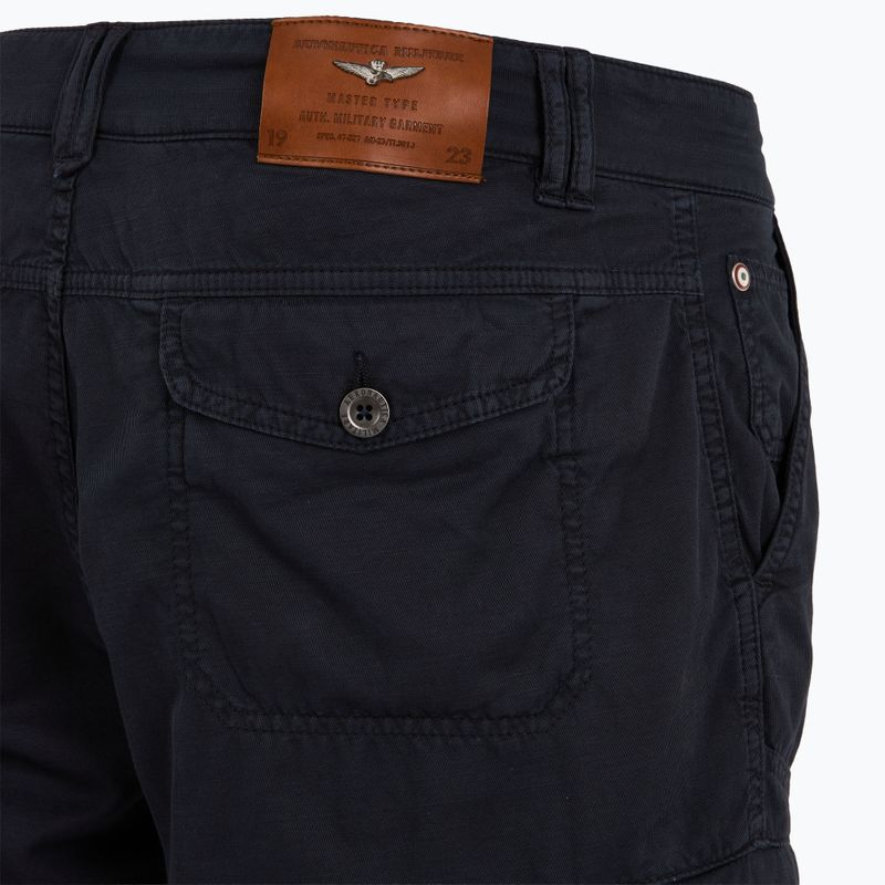Men's shorts Aeronautica Militare 251BE259CT3526 blu navy washed 4