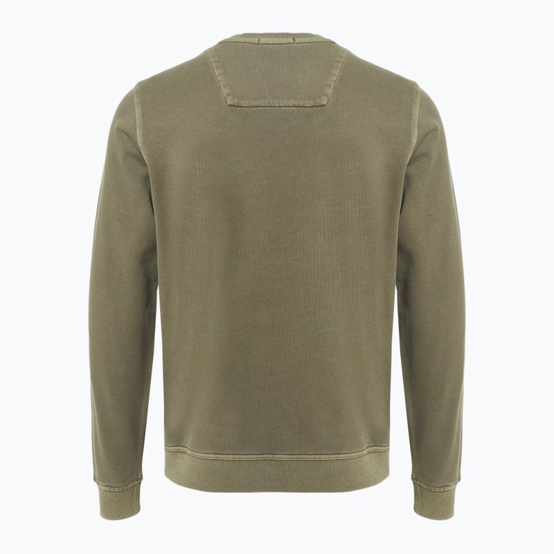 Men's Aeronautica Militare Girocollo military olive washed sweatshirt 2
