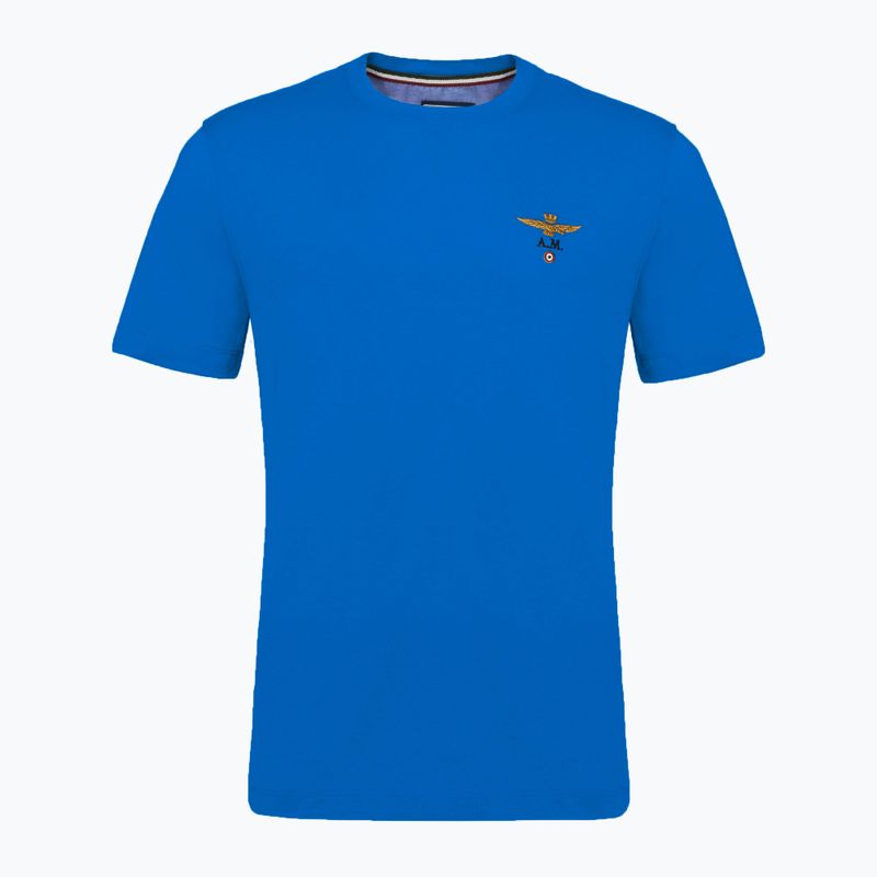 Men's Aeronautica Militare Essential medium blue T-shirt