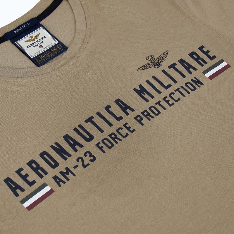 Men's Aeronautica Militare Heritage dune beige T-shirt 3