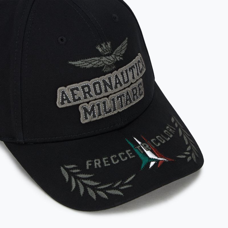 Aeronautica Militare men's baseball cap 251HA1104CT2261 jet black 3