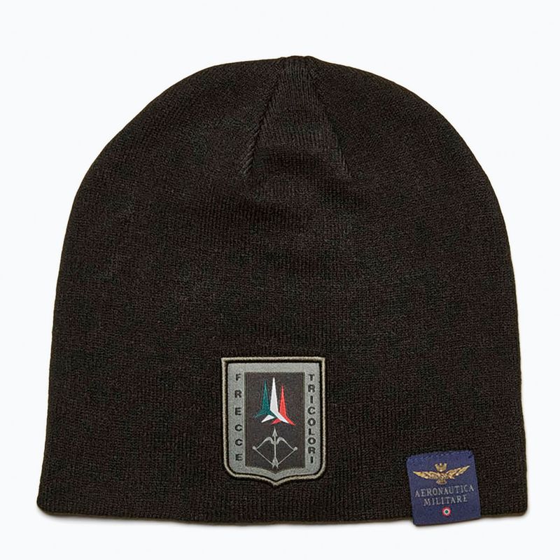 Men's winter hat Aeronautica Militare 252CU0036UL00450 jet black