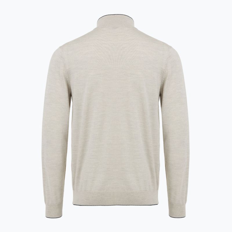 Men's jumper Aeronautica Militare 1/2 Zip stone melange 2