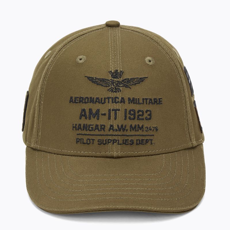 Men's baseball cap Aeronautica Militare 252HA1223UCT03299 dark olive 2