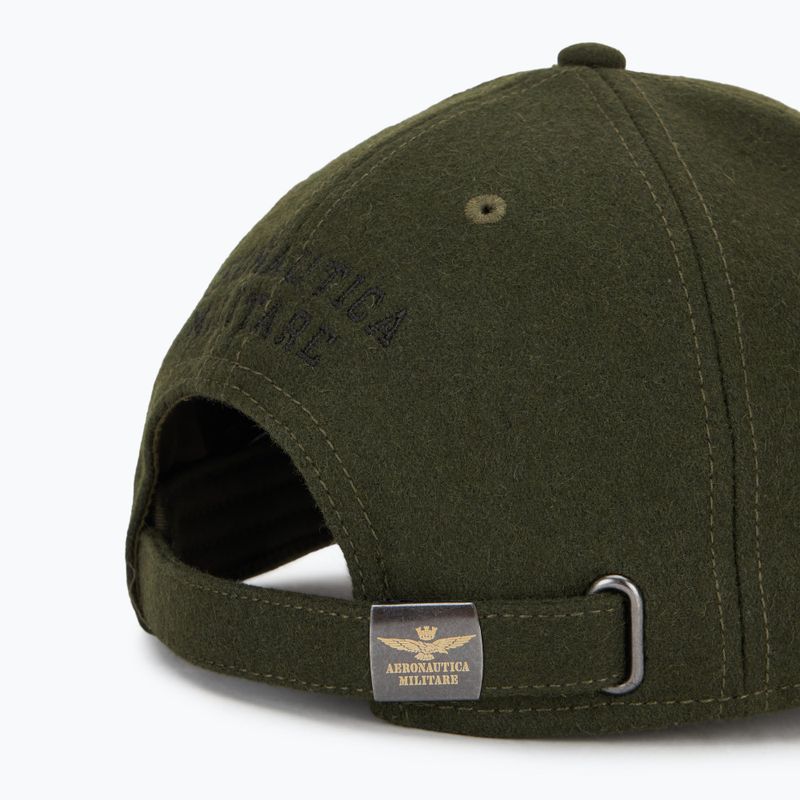 Men's baseball cap Aeronautica Militare 252HA1085UCT02333 verde militare 4