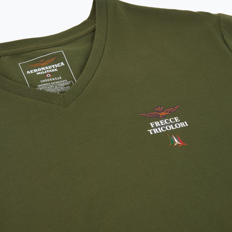 Men's T-shirt Aeronautica Militare AM1UTI006 V-Neck military 3