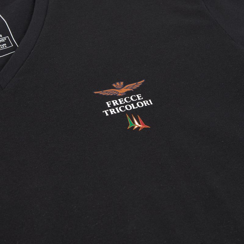Men's T-shirt Aeronautica Militare AM1UTI006 V-Neck black 3