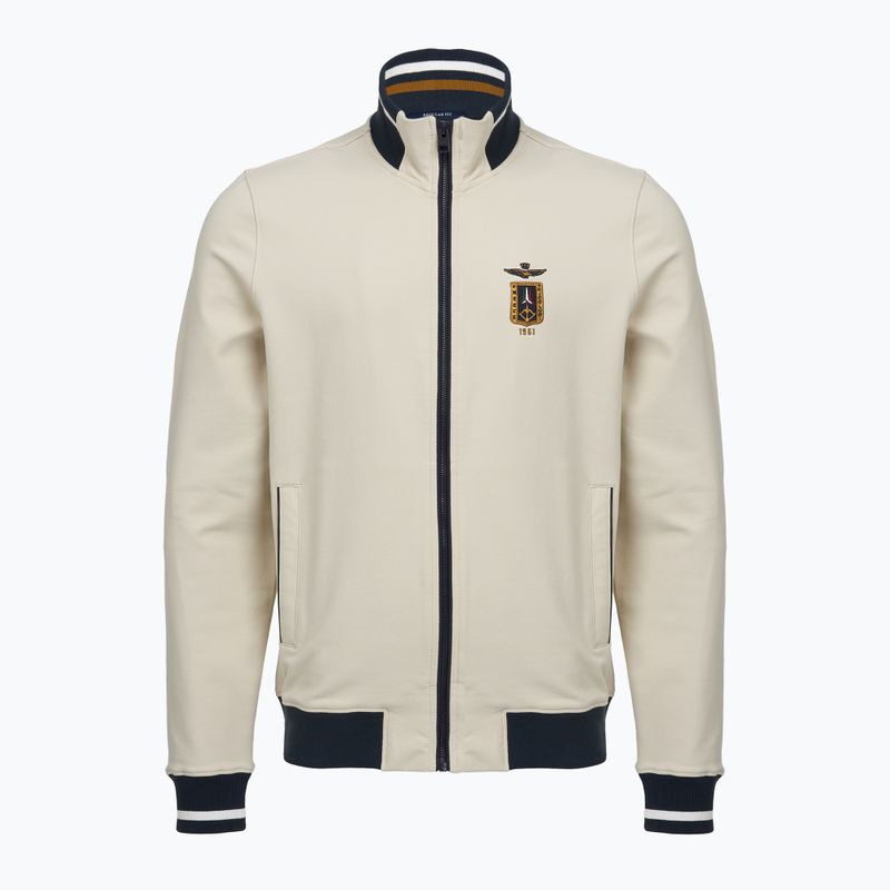 Men's sweatshirt Aeronautica Militare FE2089UF00674 FZ ghiaccio