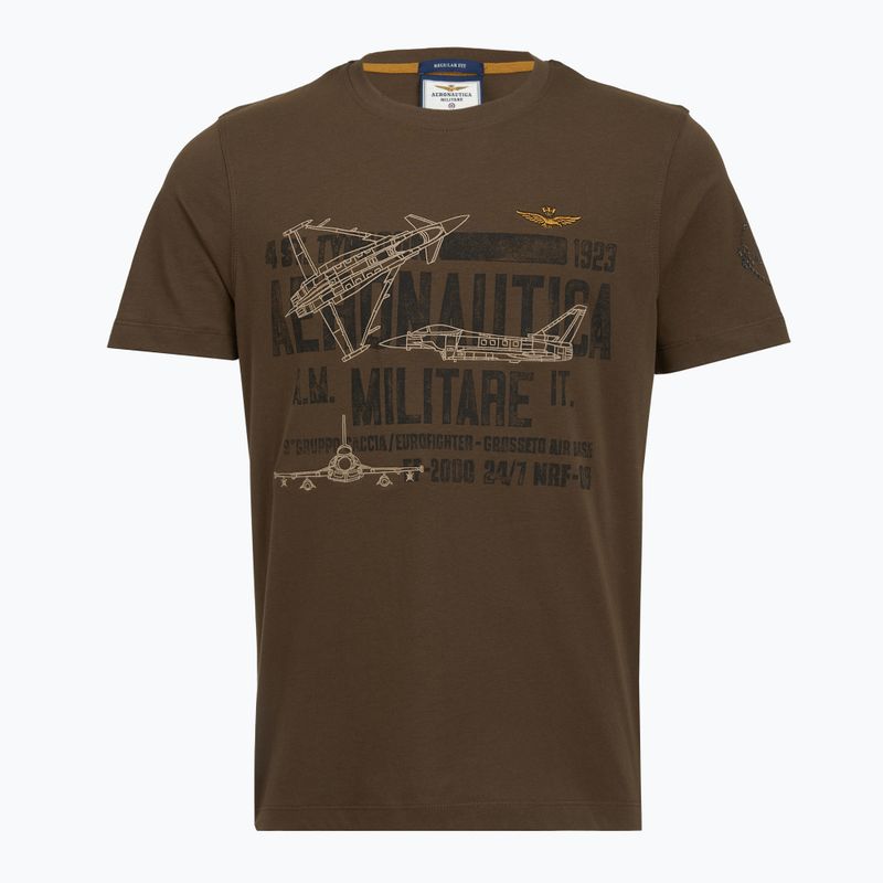Men's T-shirt Aeronautica Militare TS2535UJ00641 chestnut brown