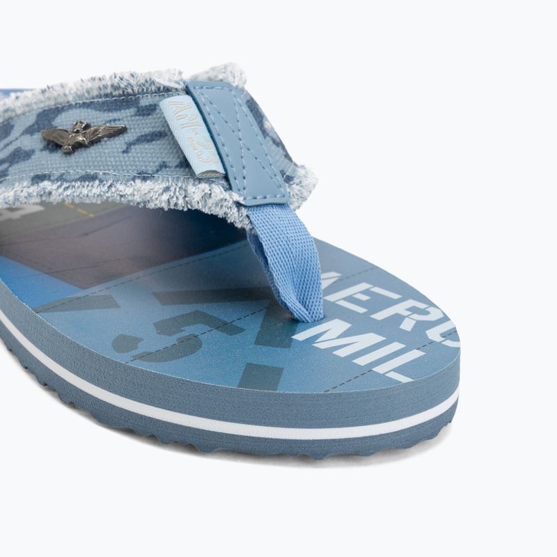 Men's flip-flops Aeronautica Militare SC0310UCT03593 camouflage blu 7