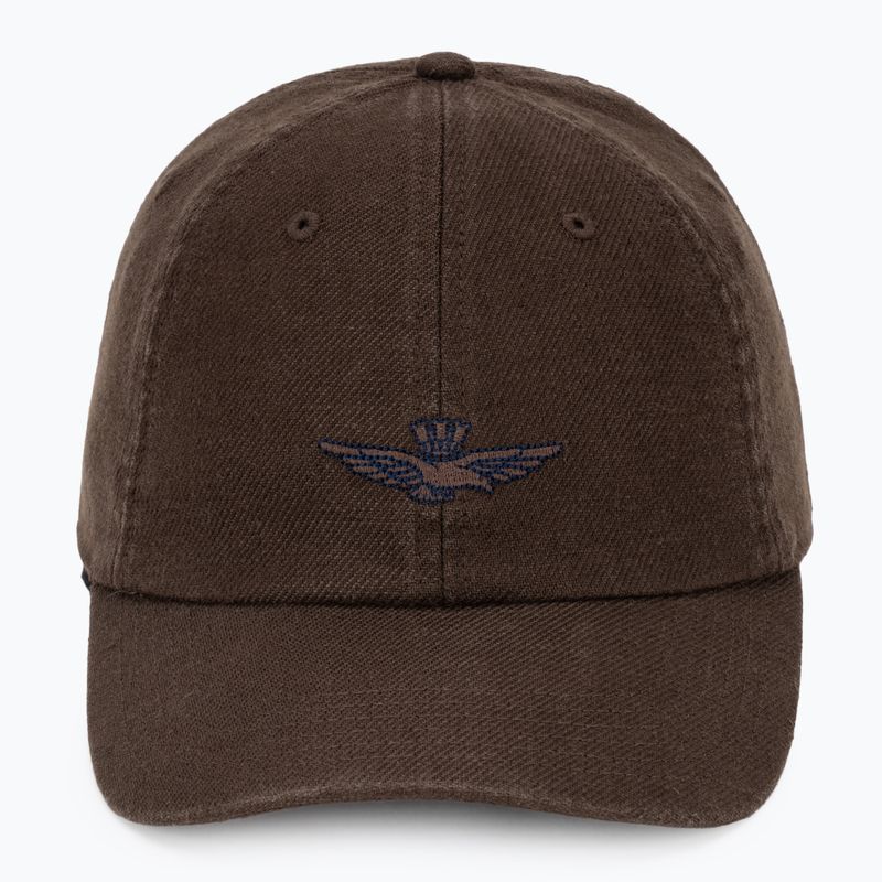 Men's baseball cap Aeronautica Militare HA1245UCT04293 chestnut brown 2