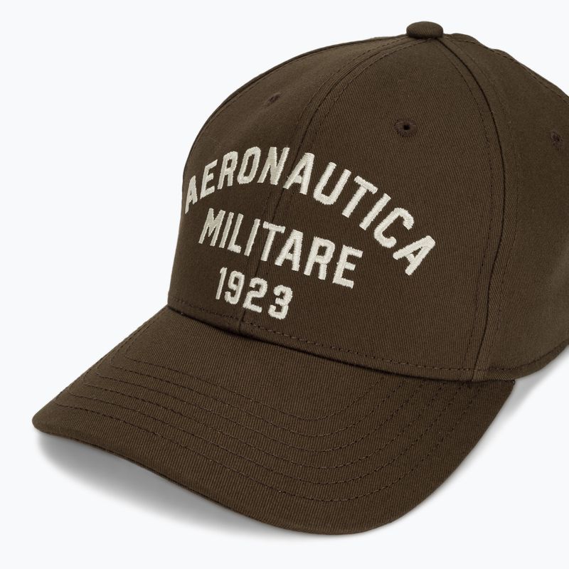 Men's baseball cap Aeronautica Militare HA1104UCT02 chestnut brown 3