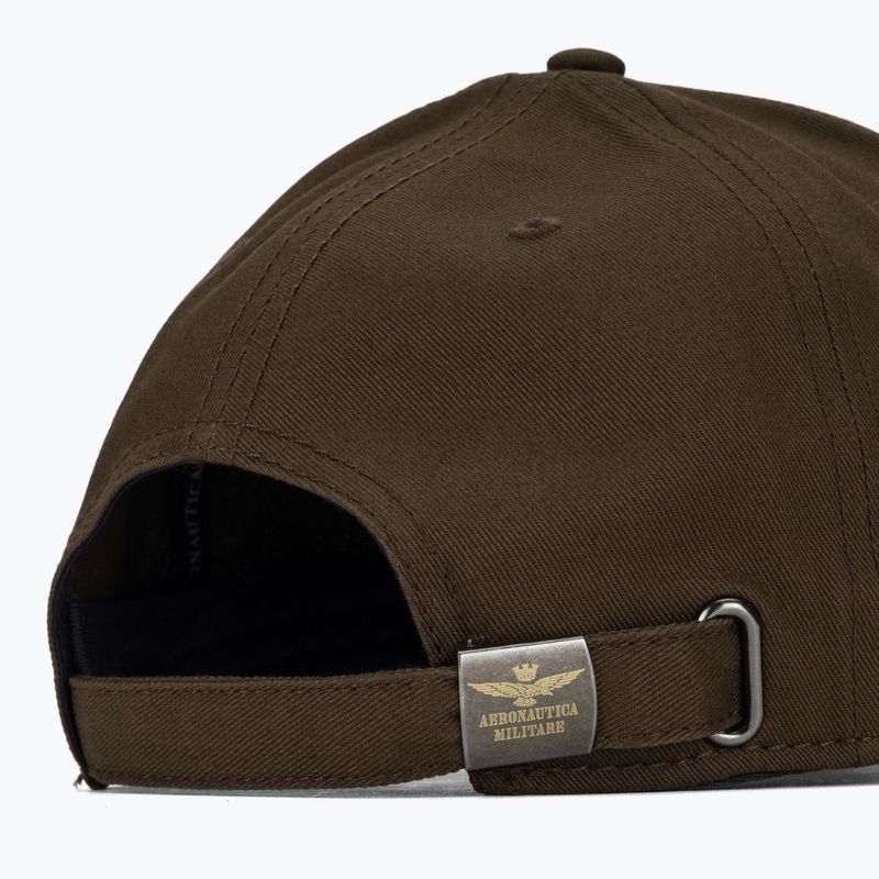 Men's baseball cap Aeronautica Militare HA1104UCT02 chestnut brown 4