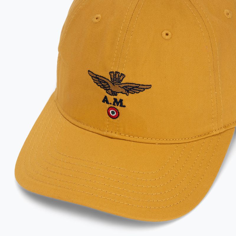 Men's baseball cap Aeronautica Militare HA1104UCT02 mustard yellow 3