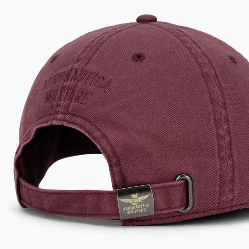 Men's baseball cap Aeronautica Militare HA1244UCT02476 maroon 4
