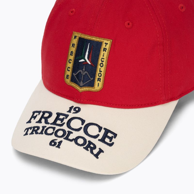 Men's baseball cap Aeronautica Militare HA1246UCT02 tango red/cream white 3