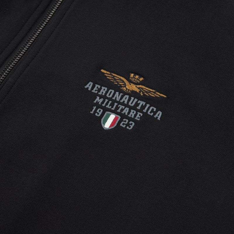 Men's sweatshirt Aeronautica Militare FE2096UF00674 Hoodie jet black 3