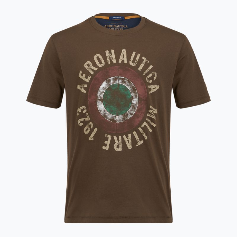 Men's T-shirt Aeronautica Militare TS2538UJ00727 chestnut brown