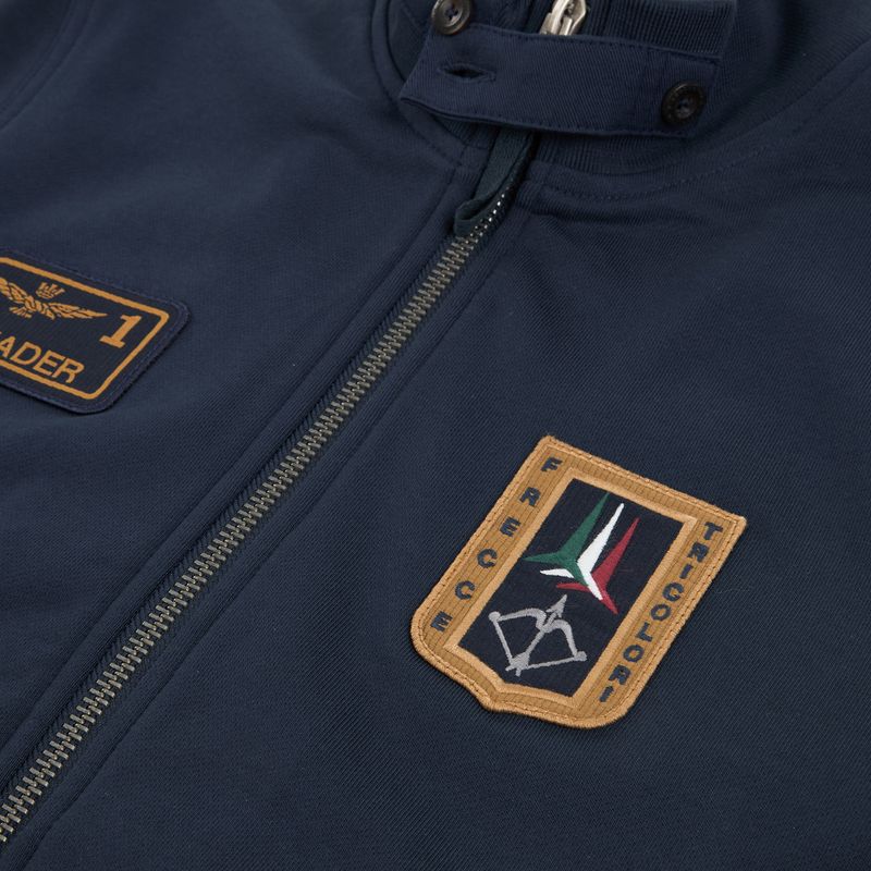 Men's sweatshirt Aeronautica Militare FE2102UF00679 FZ blu navy 4