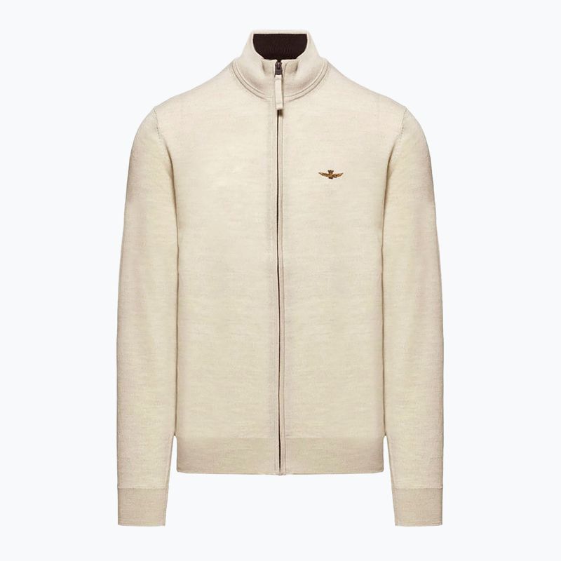 Men's sweatshirt Aeronautica Militare 262MA1642UL00415 Fz stone melange