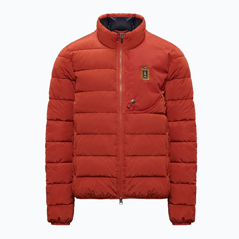 Men's winter jacket Kurtka Aeronautica Militare 262AB3074UCT04358 red brick