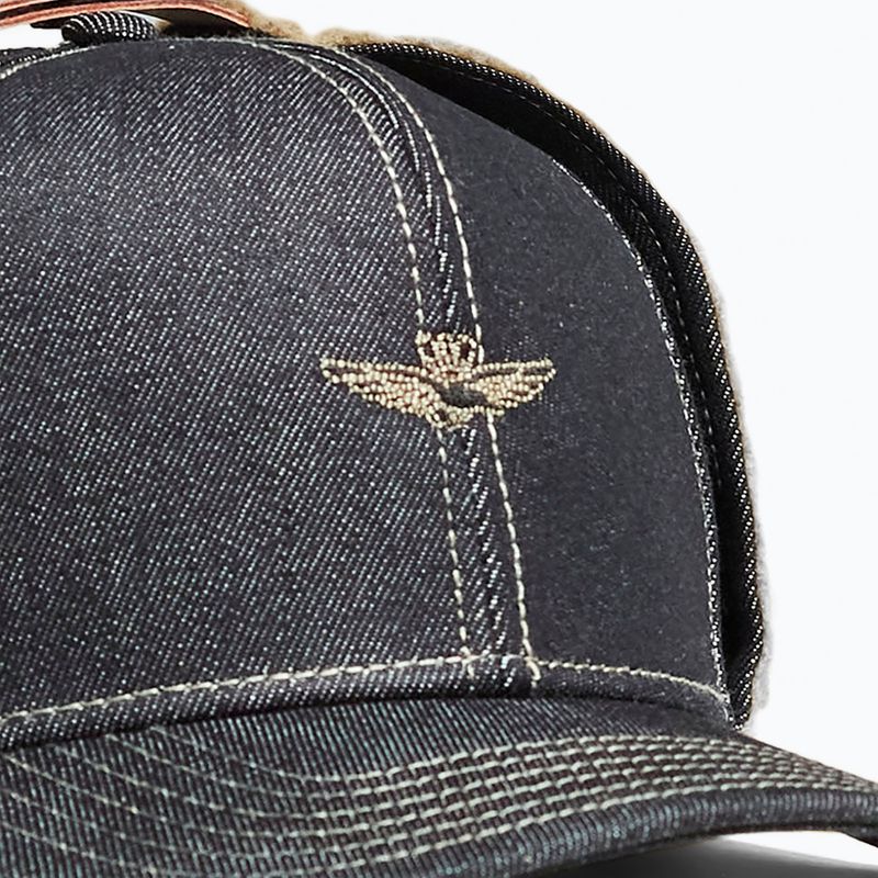 Men's baseball cap Czapka Aeronautica Militare 262HA1260DCT04366 denim nero 3