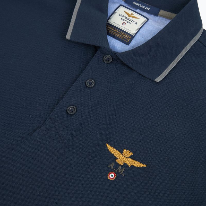 Men's polo shirt Aeronautica Militare 262PO1308UP00082 Polo blu navy 3