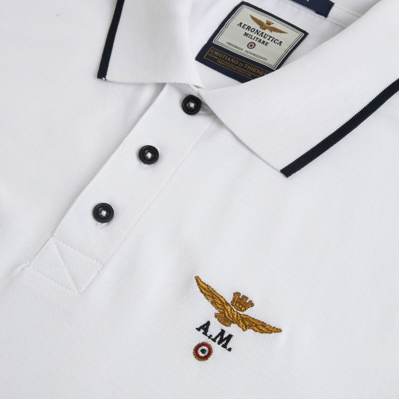 Men's polo shirt Aeronautica Militare 262PO1308UP00082 Polo off white 3
