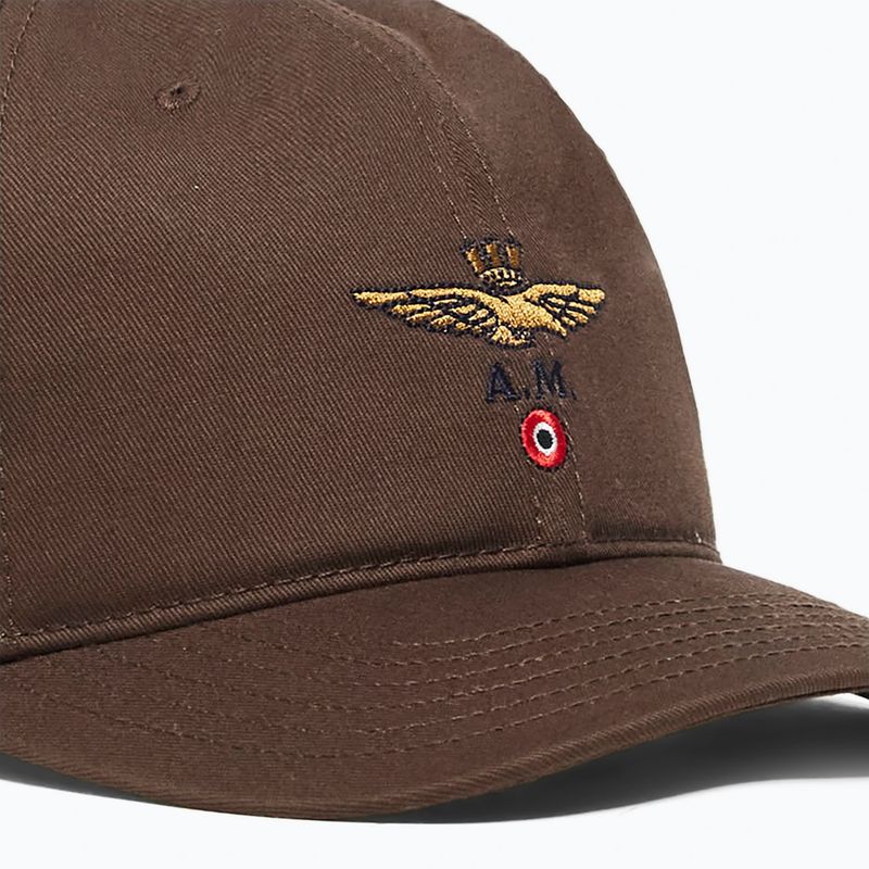 Men's baseball cap Czapka Aeronautica Militare 262HA1246UCT02261 autumn brown 3