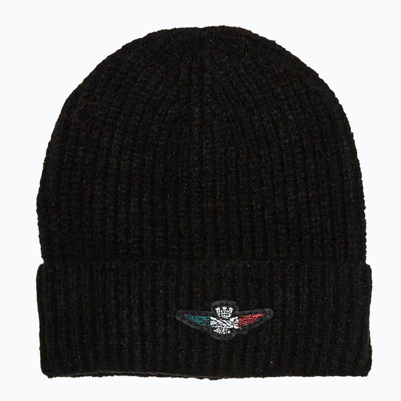 Men's winter hat Czapka Aeronautica Militare 262CU0034UL00451 jet black