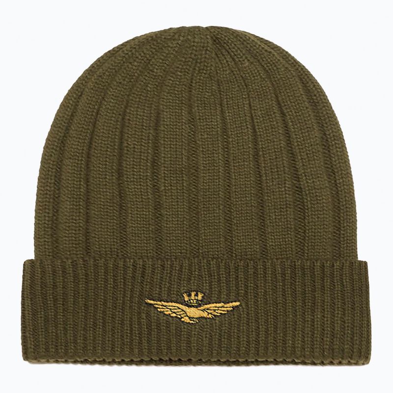 Men's winter hat Czapka Aeronautica Militare 262CU0098UL00485 verde militare