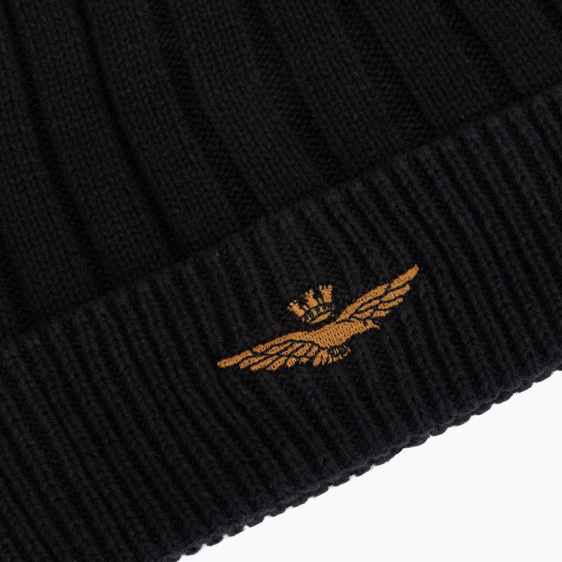 Men's winter hat Czapka Aeronautica Militare 262CU0098UL00485 jet black 3
