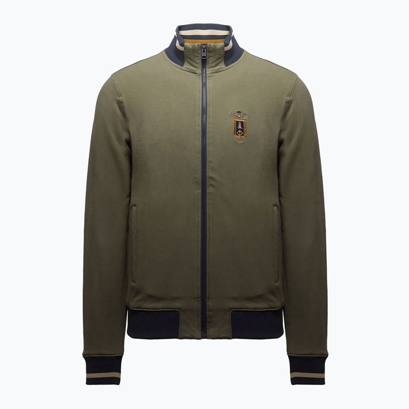 Men's sweatshirt Aeronautica Militare 262FE2089UF00662 Fz tea leaf