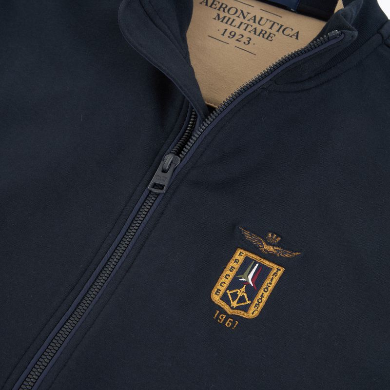 Men's sweatshirt Aeronautica Militare 262FE2089UF00662 Fz blu navy 3