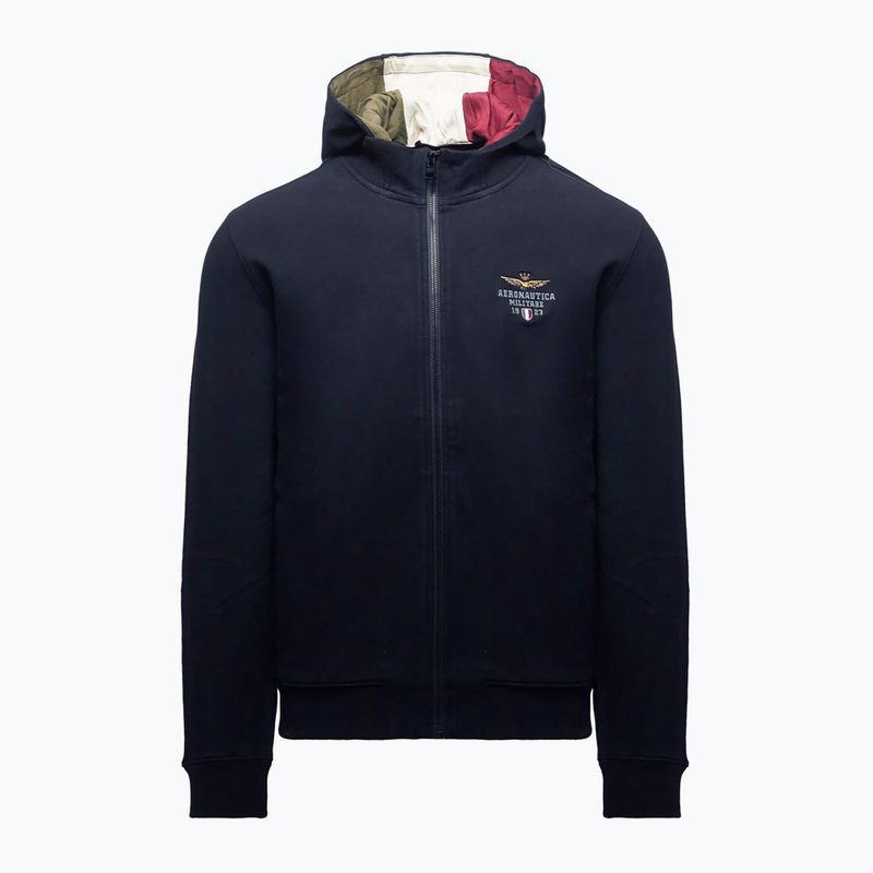 Men's sweatshirt Aeronautica Militare 262FE2097UF00662 Hoodie blu navy
