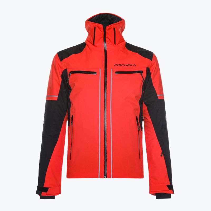 Fischer RC4 red tomato men's ski jacket 5