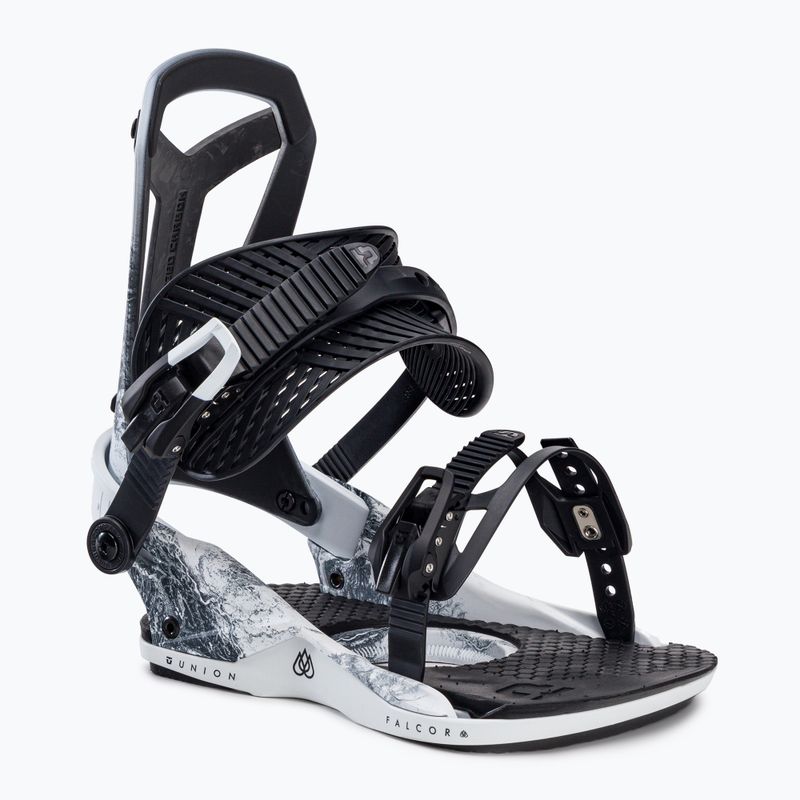Union Falcor men's snowboard bindings black and white 2220125