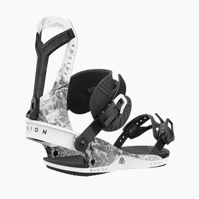 Union Falcor men's snowboard bindings black and white 2220125 7