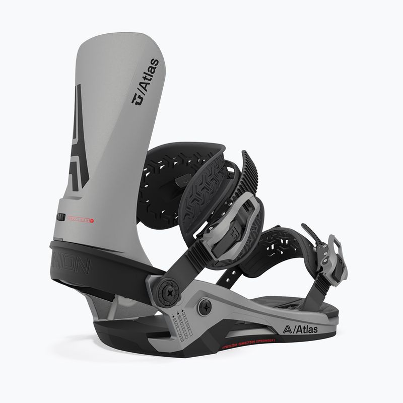 Union Atlas men's snowboard bindings metallic silver 2