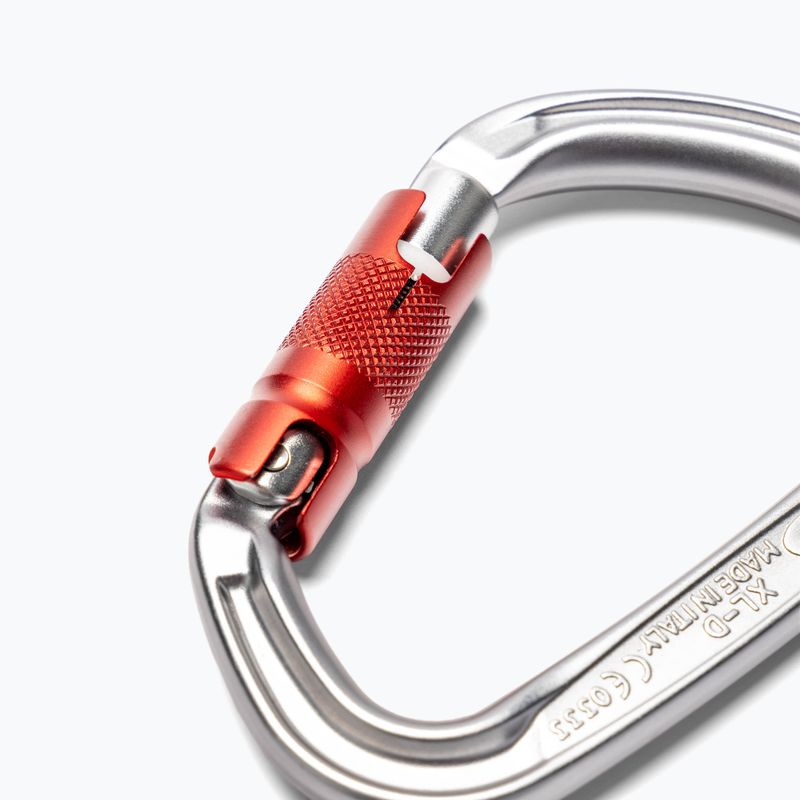 Climbing Technology Xl-D TG carabiner silver-red 2C47900ZPF 3